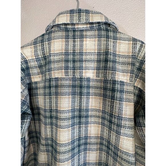 Boston Traders Tweed Shirt Jacket Sacket M Plaid Multi Western - Picture 11 of 16